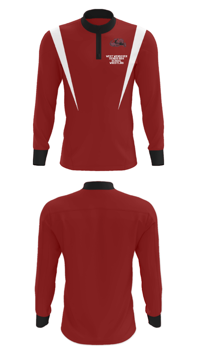 West Wendover Senior High School Wrestling 53527112 Quarter Zip Jacket - 30