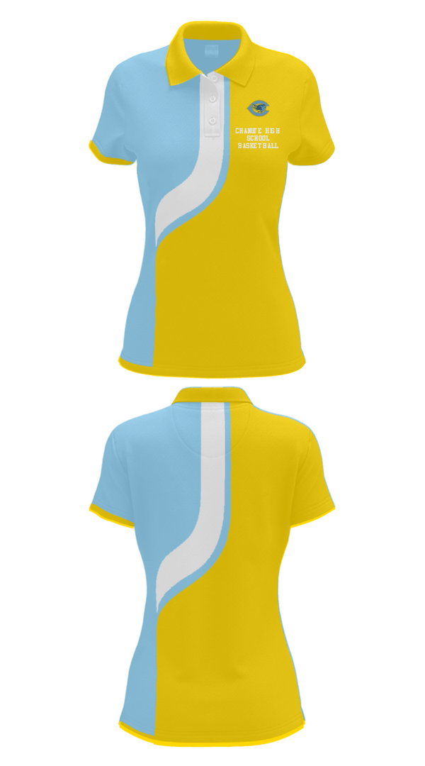 Women's Short Sleeve Performance Polo, Chanute High School Basketball, Women's Basketball, Teamtime, Team time, sublimation, custom sports apparel, team uniforms, spirit wear, spiritwear, sports uniforms, custom shirts, team store, custom team store, fundraiser sports, apparel fundraiser