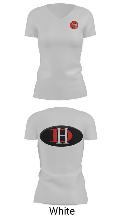 Aurora Junior High School Basketball 76390681 Women's Short Sleeve V-neck Shirt - 7