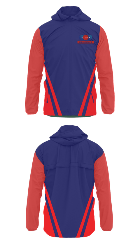Windbreaker, Dove Science Academy Middle School-South Okc, Spirit Store, Teamtime, Team time, sublimation, custom sports apparel, team uniforms, spirit wear, spiritwear, sports uniforms, custom shirts, team store, custom team store, fundraiser sports, apparel fundraiser