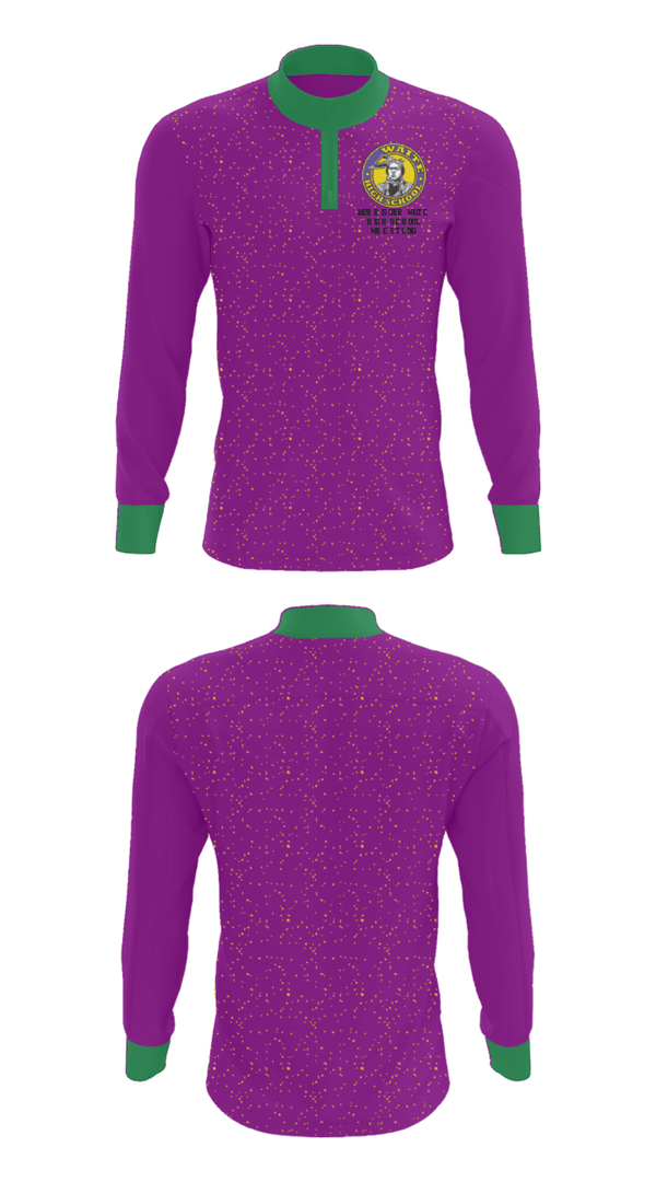 Quarter Zip Jacket, Morrison R Waite High School Wrestling, Wrestling, Teamtime, Team time, sublimation, custom sports apparel, team uniforms, spirit wear, spiritwear, sports uniforms, custom shirts, team store, custom team store, fundraiser sports, apparel fundraiser