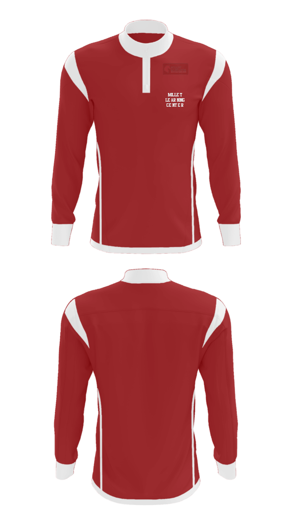 Quarter Zip Jacket, Millet Learning Center, Spirit Store, Teamtime, Team time, sublimation, custom sports apparel, team uniforms, spirit wear, spiritwear, sports uniforms, custom shirts, team store, custom team store, fundraiser sports, apparel fundraiser