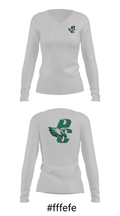Pine Creek High School Basketball 66503429 Women's Long Sleeve V-neck Shirt - 20