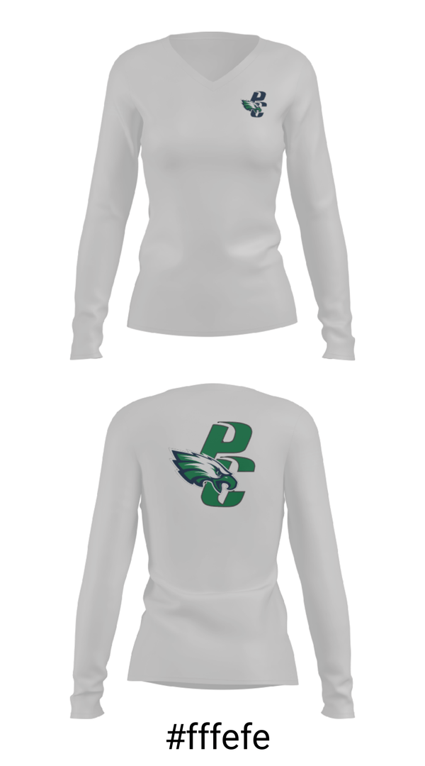 Women's Long Sleeve Vneck Shirt, Pine Creek High School Basketball, Women's Basketball, Teamtime, Team time, sublimation, custom sports apparel, team uniforms, spirit wear, spiritwear, sports uniforms, custom shirts, team store, custom team store, fundraiser sports, apparel fundraiser