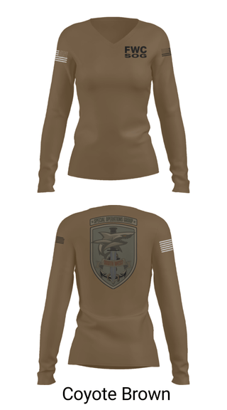 Women's Long Sleeve Vneck Shirt, , Police, Teamtime, Team time, sublimation, custom sports apparel, team uniforms, spirit wear, spiritwear, sports uniforms, custom shirts, team store, custom team store, fundraiser sports, apparel fundraiser