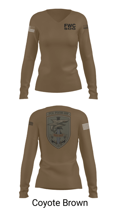 FWC SW SOG 50539560 Women's Long Sleeve V-neck Shirt - 15