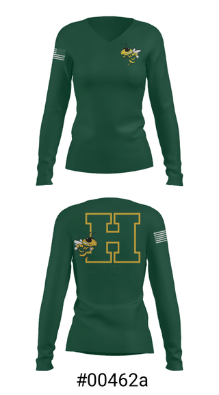 Women's Long Sleeve Vneck Shirt, Hastings High School Basketball, Men's Basketball, Teamtime, Team time, sublimation, custom sports apparel, team uniforms, spirit wear, spiritwear, sports uniforms, custom shirts, team store, custom team store, fundraiser sports, apparel fundraiser