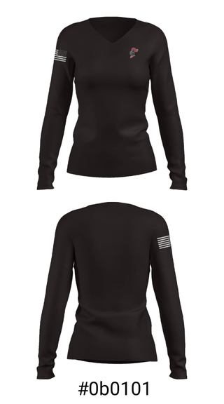 Women's Long Sleeve Vneck Shirt, Dekalb High School Wrestling, Wrestling, Teamtime, Team time, sublimation, custom sports apparel, team uniforms, spirit wear, spiritwear, sports uniforms, custom shirts, team store, custom team store, fundraiser sports, apparel fundraiser