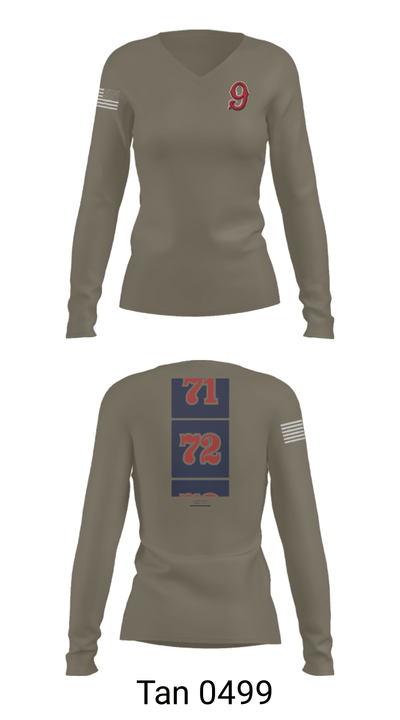 Vacaville fire 82363373 Women's Long Sleeve V-neck Shirt - 39