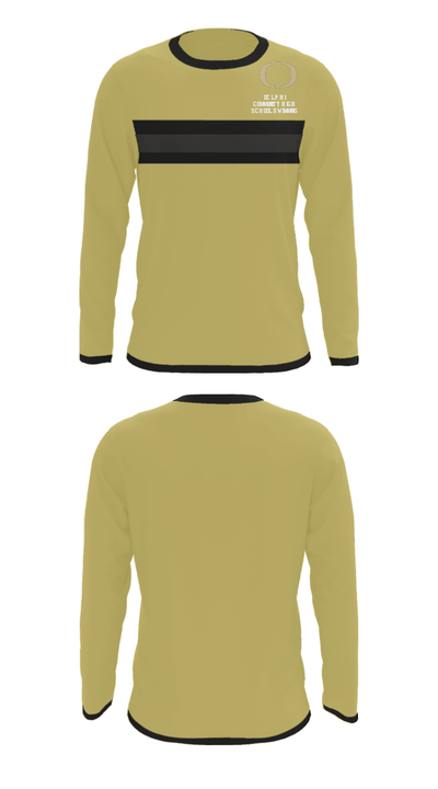 Delphi Community High School Swimming 22863035 Long Sleeve Performance Shirt - 23