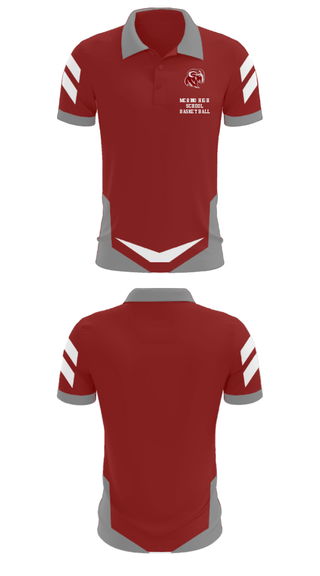 Short Sleeve Performance Polo, Merino High School Basketball, Men's Basketball, Teamtime, Team time, sublimation, custom sports apparel, team uniforms, spirit wear, spiritwear, sports uniforms, custom shirts, team store, custom team store, fundraiser sports, apparel fundraiser