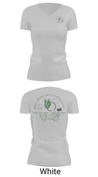 Women's Short Sleeve Vneck Shirt, M&J GREENERY LANDSCAPE, , Teamtime, Team time, sublimation, custom sports apparel, team uniforms, spirit wear, spiritwear, sports uniforms, custom shirts, team store, custom team store, fundraiser sports, apparel fundraiser