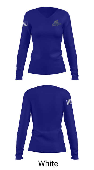 Northwest Area High School 55654161 Women's Long Sleeve V-neck Shirt - 6