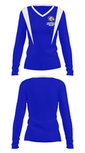 University Middle School Eagles 92716370 Women's Long Sleeve V-neck Shirt - 29