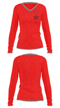 Audubon High School Wrestling 71645133 Women's Long Sleeve V-neck Shirt - 34