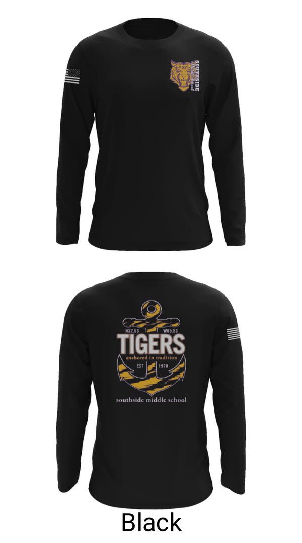 Long Sleeve Performance Shirt, Southside Middle School, Spirit Store, Teamtime, Team time, sublimation, custom sports apparel, team uniforms, spirit wear, spiritwear, sports uniforms, custom shirts, team store, custom team store, fundraiser sports, apparel fundraiser