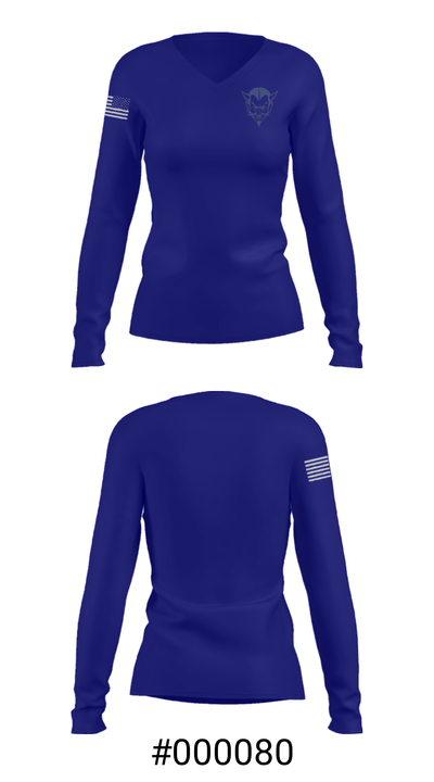 Calais Elementary School Spirit Store 27637080 Women's Long Sleeve V-neck Shirt - 20