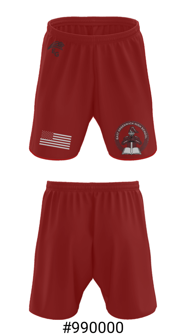 Athletic Shorts With Pockets, East Greenwich High School Ice Hockey, Ice Hockey, Teamtime, Team time, sublimation, custom sports apparel, team uniforms, spirit wear, spiritwear, sports uniforms, custom shirts, team store, custom team store, fundraiser sports, apparel fundraiser