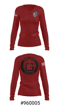 Iowa-Grant Elementary School 94839916 Women's Long Sleeve V-neck Shirt - 20
