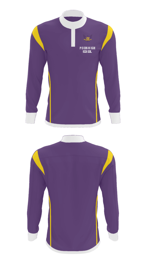 Quarter Zip Jacket, Pecos High School, Spirit Store, Teamtime, Team time, sublimation, custom sports apparel, team uniforms, spirit wear, spiritwear, sports uniforms, custom shirts, team store, custom team store, fundraiser sports, apparel fundraiser