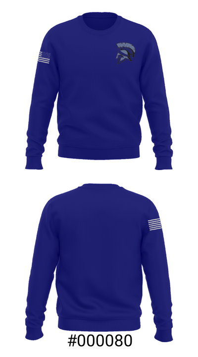 Waldwick High School Basketball 9902149 Crew Neck Sweatshirt - 16