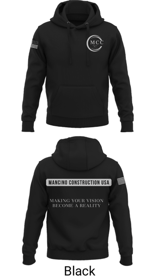 Hoodie, Mancino Construction USA, , Teamtime, Team time, sublimation, custom sports apparel, team uniforms, spirit wear, spiritwear, sports uniforms, custom shirts, team store, custom team store, fundraiser sports, apparel fundraiser