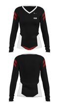 UGA 37821175 Women's Long Sleeve V-neck Shirt - 27