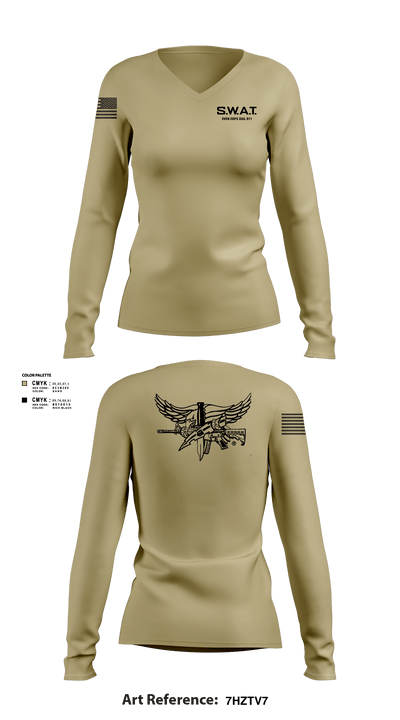 MONTVILLE SERT 14033723 Women's Long Sleeve V-neck Shirt - 103