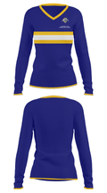 Calhoun Falls Charter High School 29552371 Women's Long Sleeve V-neck Shirt - 31
