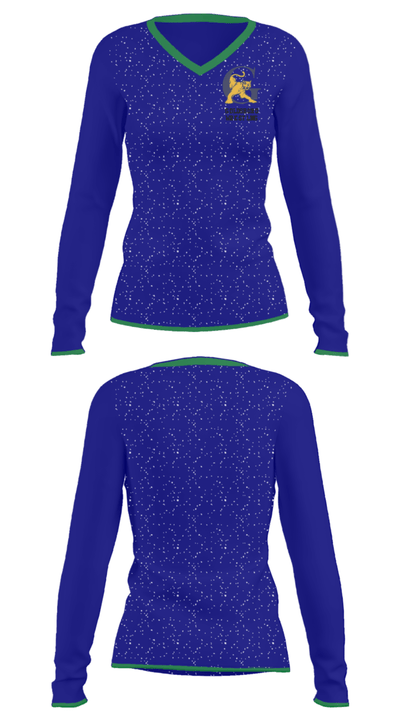 Goldsboro High School Wrestling 36260756 Women's Long Sleeve V-neck Shirt - 34