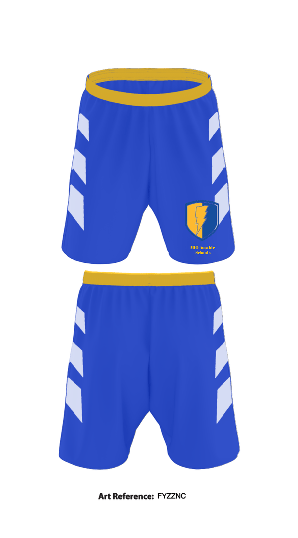 Athletic Shorts With Pockets, MIO Ausable schools, Spirit Store, Teamtime, Team time, sublimation, custom sports apparel, team uniforms, spirit wear, spiritwear, sports uniforms, custom shirts, team store, custom team store, fundraiser sports, apparel fundraiser