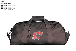 Duffle Bag, Wagner Girls Soccer, Women's Soccer, Teamtime, Team time, sublimation, custom sports apparel, team uniforms, spirit wear, spiritwear, sports uniforms, custom shirts, team store, custom team store, fundraiser sports, apparel fundraiser