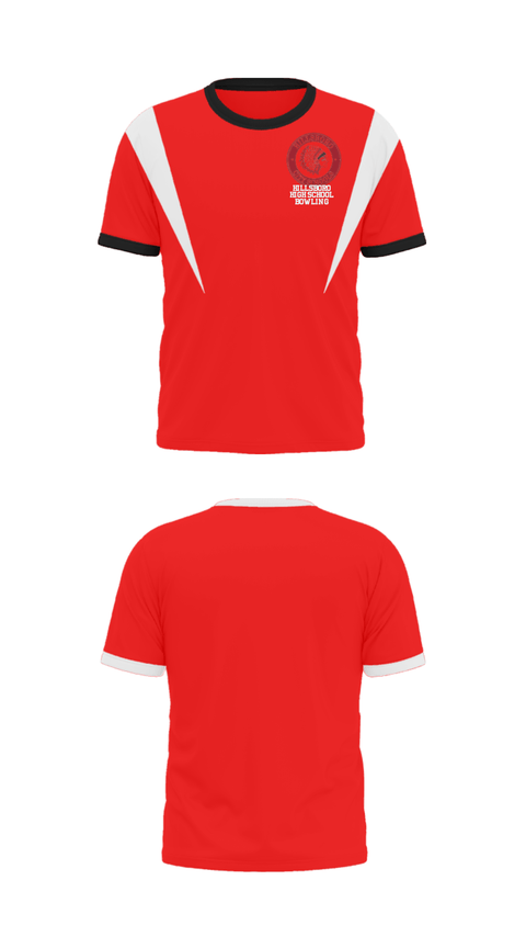 Short Sleeve Performance Shirt, Hillsboro High School Bowling, Bowling, Teamtime, Team time, sublimation, custom sports apparel, team uniforms, spirit wear, spiritwear, sports uniforms, custom shirts, team store, custom team store, fundraiser sports, apparel fundraiser