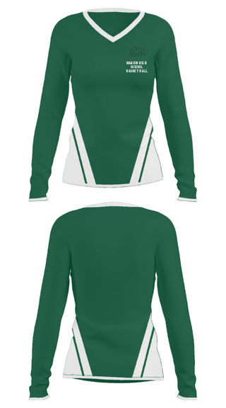 Women's Long Sleeve Vneck Shirt, Marion High School Basketball, Men's Basketball, Teamtime, Team time, sublimation, custom sports apparel, team uniforms, spirit wear, spiritwear, sports uniforms, custom shirts, team store, custom team store, fundraiser sports, apparel fundraiser