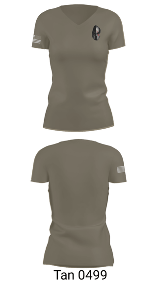 Women's Short Sleeve Vneck Shirt, , Army, Teamtime, Team time, sublimation, custom sports apparel, team uniforms, spirit wear, spiritwear, sports uniforms, custom shirts, team store, custom team store, fundraiser sports, apparel fundraiser