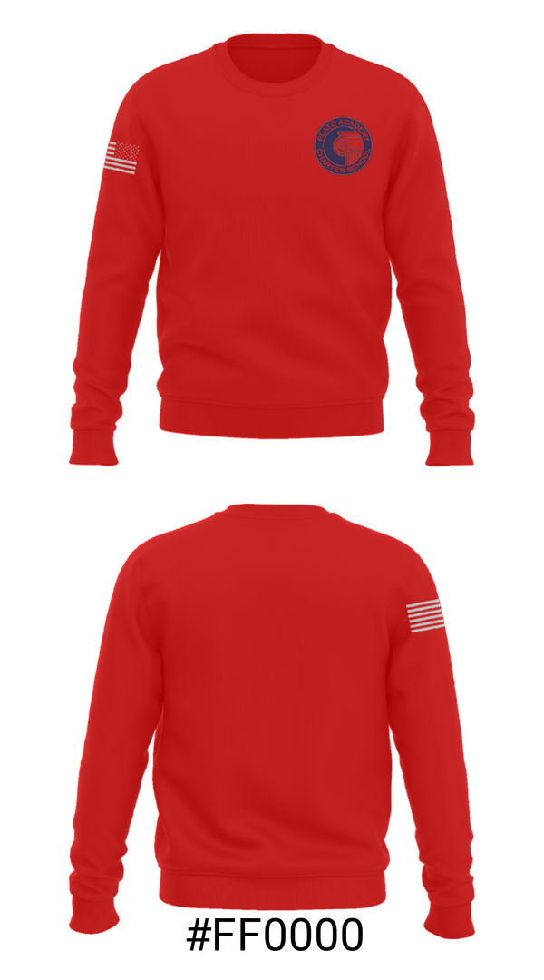 Crew Neck Sweatshirt, Plato Academy Seminole, Spirit Store, Teamtime, Team time, sublimation, custom sports apparel, team uniforms, spirit wear, spiritwear, sports uniforms, custom shirts, team store, custom team store, fundraiser sports, apparel fundraiser