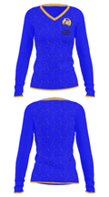 Parsons High School Swimming 23656588 Women's Long Sleeve V-neck Shirt - 31