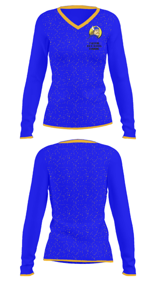 Women's Long Sleeve Vneck Shirt, Parsons High School Swimming, Swimming, Teamtime, Team time, sublimation, custom sports apparel, team uniforms, spirit wear, spiritwear, sports uniforms, custom shirts, team store, custom team store, fundraiser sports, apparel fundraiser