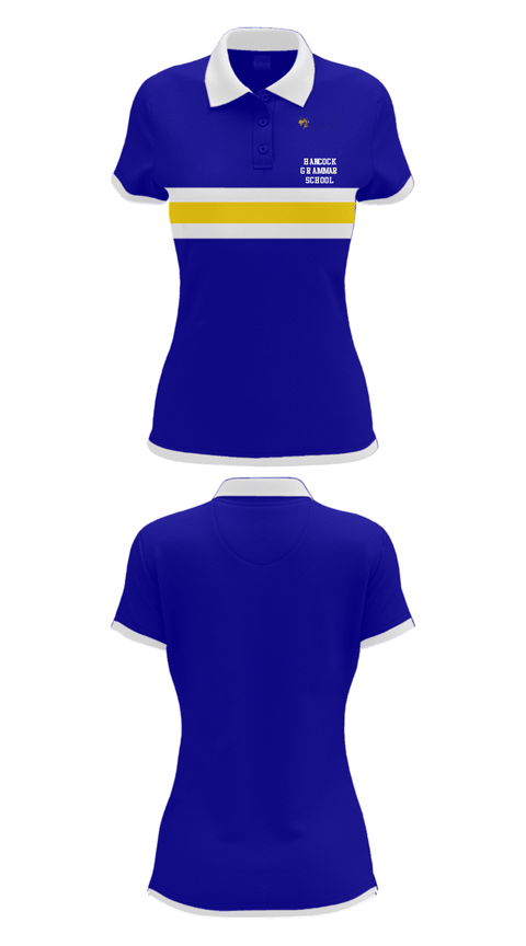 Short Sleeve Performance Polo, Hancock Grammar School, Spirit Store, Teamtime, Team time, sublimation, custom sports apparel, team uniforms, spirit wear, spiritwear, sports uniforms, custom shirts, team store, custom team store, fundraiser sports, apparel fundraiser