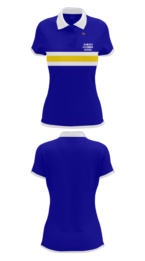 Short Sleeve Performance Polo, Hancock Grammar School, Spirit Store, Teamtime, Team time, sublimation, custom sports apparel, team uniforms, spirit wear, spiritwear, sports uniforms, custom shirts, team store, custom team store, fundraiser sports, apparel fundraiser