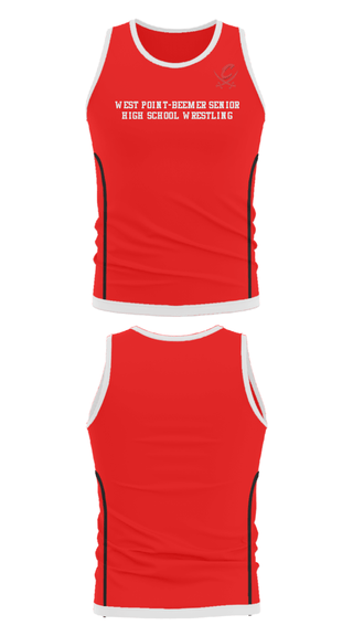 Tank Top, West Point-Beemer Senior High School Wrestling, Wrestling, Teamtime, Team time, sublimation, custom sports apparel, team uniforms, spirit wear, spiritwear, sports uniforms, custom shirts, team store, custom team store, fundraiser sports, apparel fundraiser