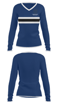 Wagner Gen Louis Middle School 64762741 Women's Long Sleeve V-neck Shirt - 31