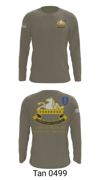 Long Sleeve Performance Shirt, 3/7 Cav, Army, Teamtime, Team time, sublimation, custom sports apparel, team uniforms, spirit wear, spiritwear, sports uniforms, custom shirts, team store, custom team store, fundraiser sports, apparel fundraiser