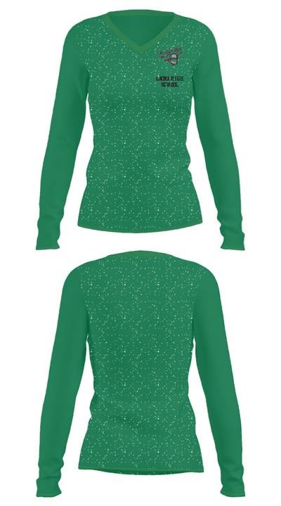 Laona High School 78413743 Women's Long Sleeve V-neck Shirt - 33