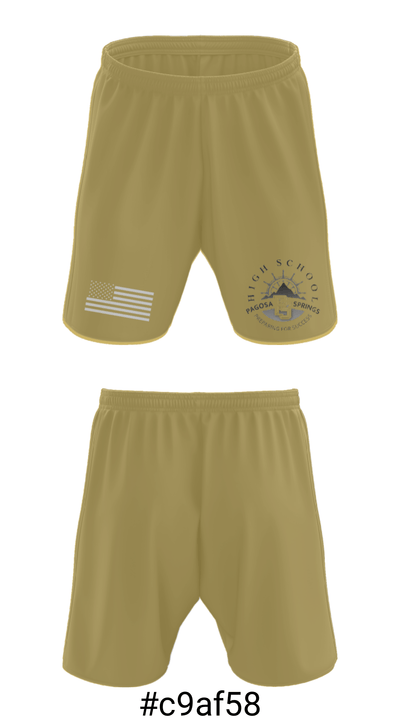 Pagosa Springs High School Basketball 21679526 Athletic Shorts With Pockets - 15