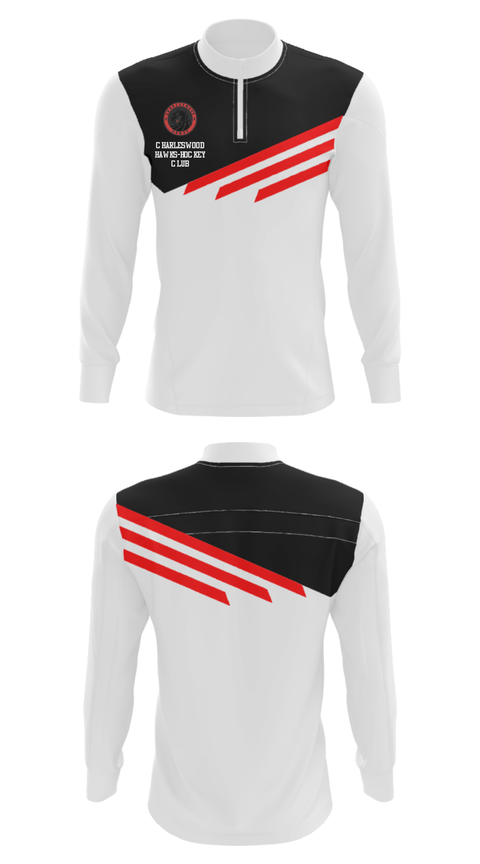 Quarter Zip Jacket, Charleswood Hawks-Hockey Club, Ice Hockey, Teamtime, Team time, sublimation, custom sports apparel, team uniforms, spirit wear, spiritwear, sports uniforms, custom shirts, team store, custom team store, fundraiser sports, apparel fundraiser
