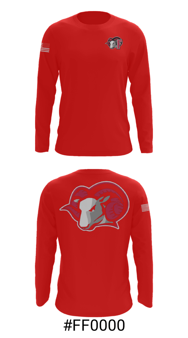 Long Sleeve Performance Shirt, Franklinton High School Swimming, Swimming, Teamtime, Team time, sublimation, custom sports apparel, team uniforms, spirit wear, spiritwear, sports uniforms, custom shirts, team store, custom team store, fundraiser sports, apparel fundraiser