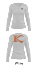 Keshequa High School Basketball 25299402 Women's Long Sleeve V-neck Shirt - 6