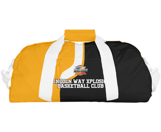 Duffle Bag, Lincoln-Way Xplosion Basketball Club, Men's Basketball, Teamtime, Team time, sublimation, custom sports apparel, team uniforms, spirit wear, spiritwear, sports uniforms, custom shirts, team store, custom team store, fundraiser sports, apparel fundraiser