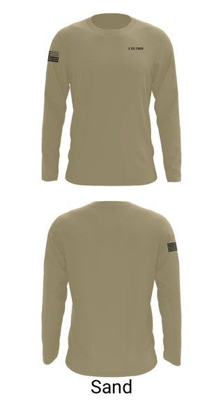 Long Sleeve Performance Shirt, E CO 21BEB, Army, Teamtime, Team time, sublimation, custom sports apparel, team uniforms, spirit wear, spiritwear, sports uniforms, custom shirts, team store, custom team store, fundraiser sports, apparel fundraiser